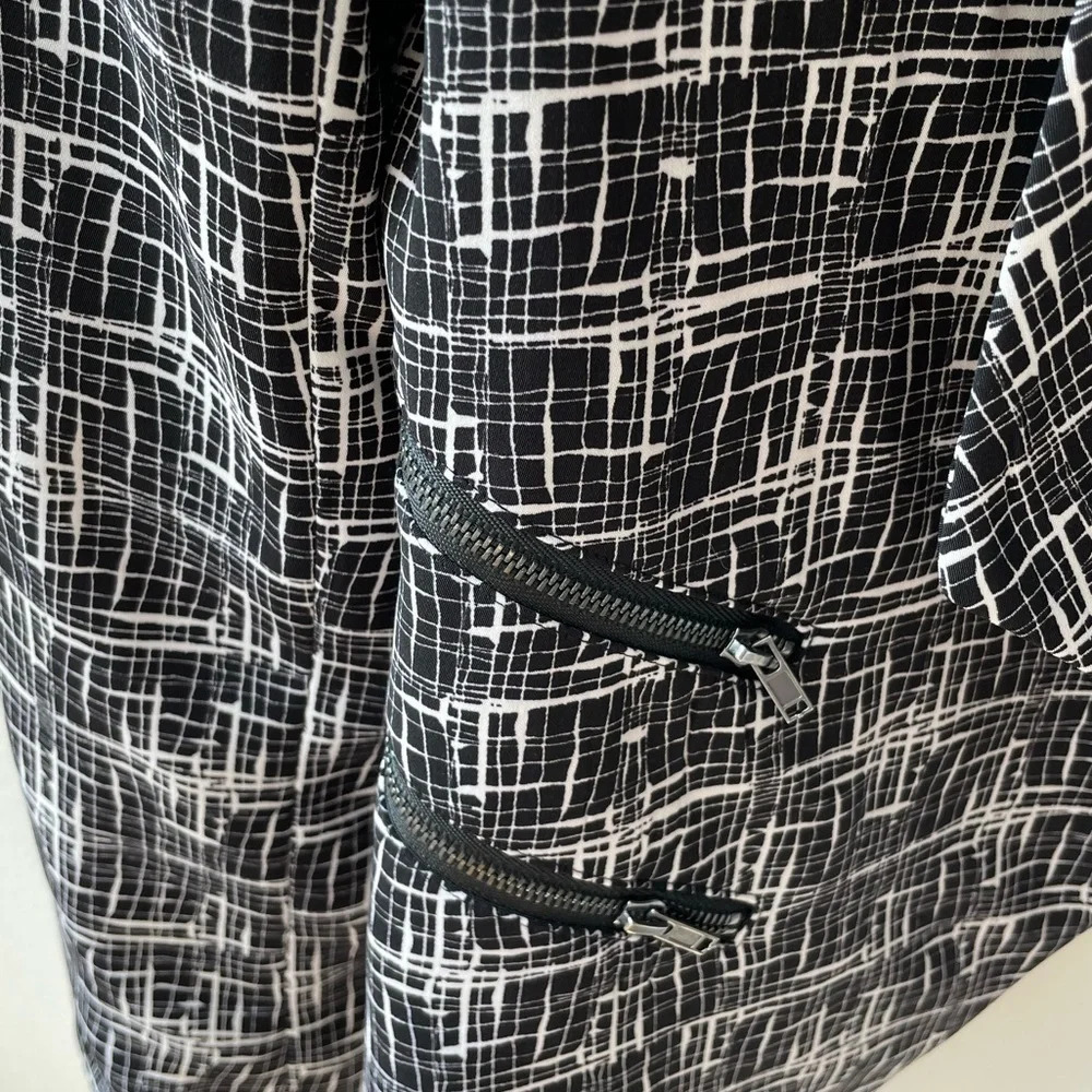 Halogen (Nordstrom) Black and White Open Front Blazer, Women’s Small - Picture 6 of 8